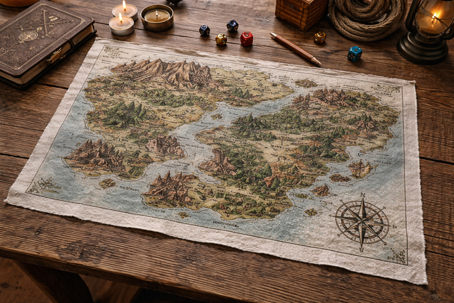Custom RPG Game Cloth Maps