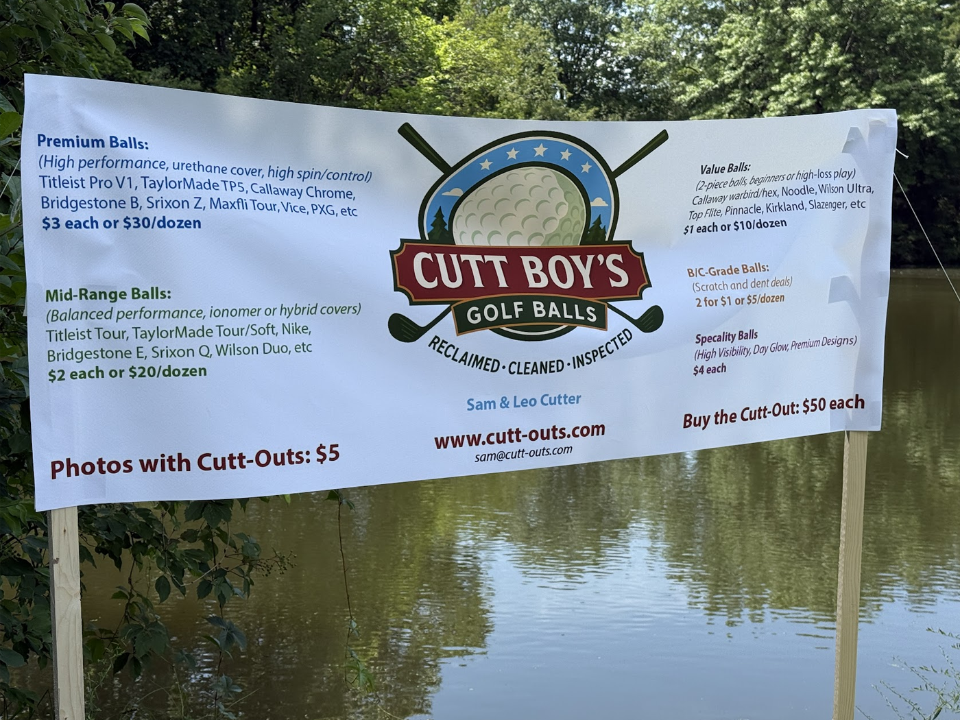 Outdoor marketing banner.