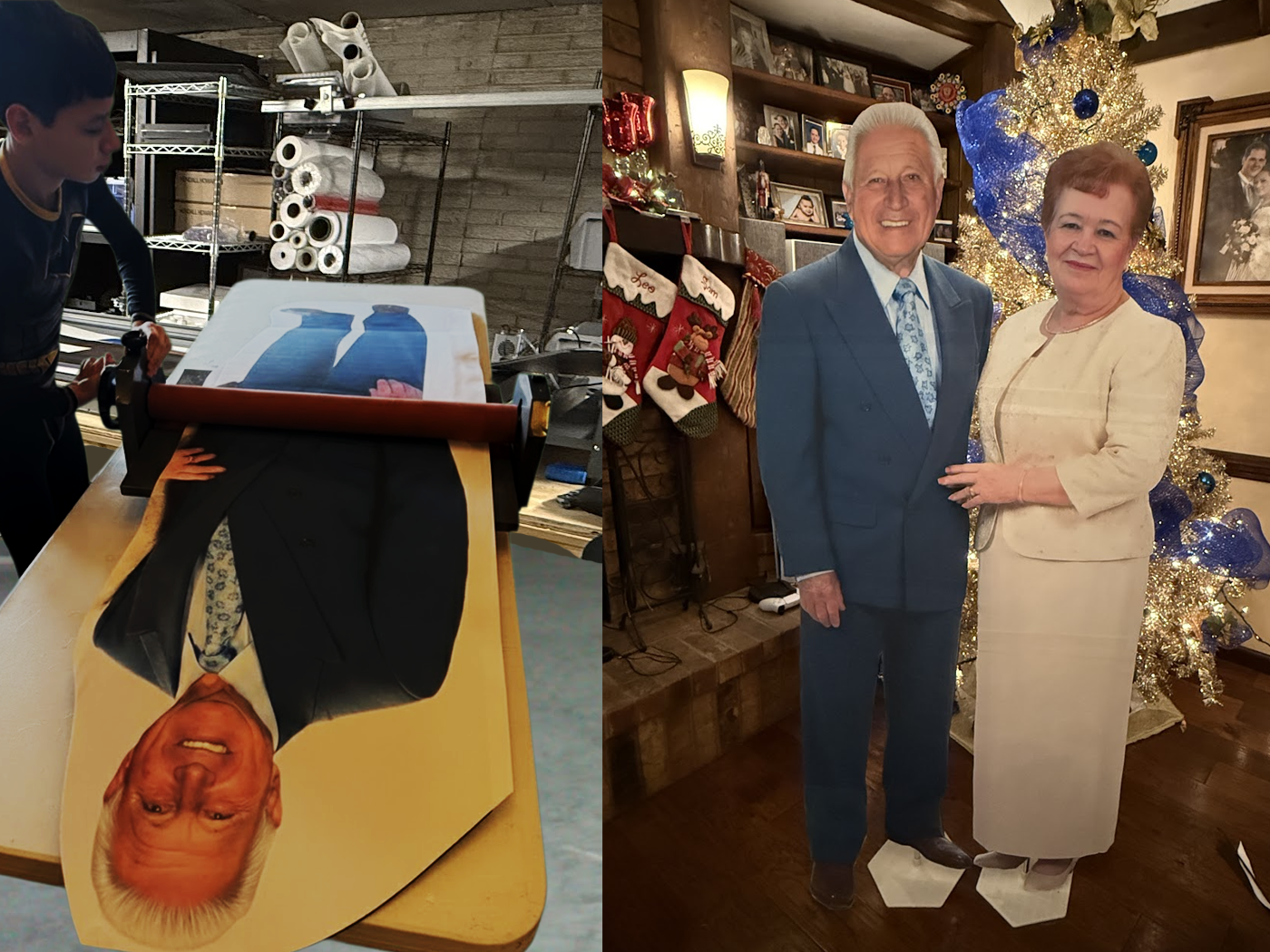 Memorial double cutout.