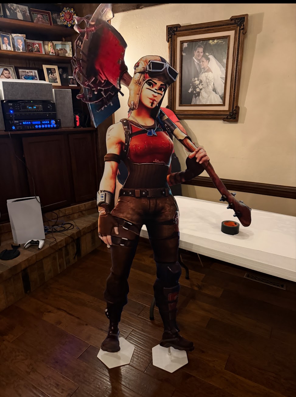 Customer provided esports fan art cutt-out